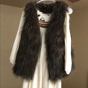 Medium faux fur vest from Charlotte Russe